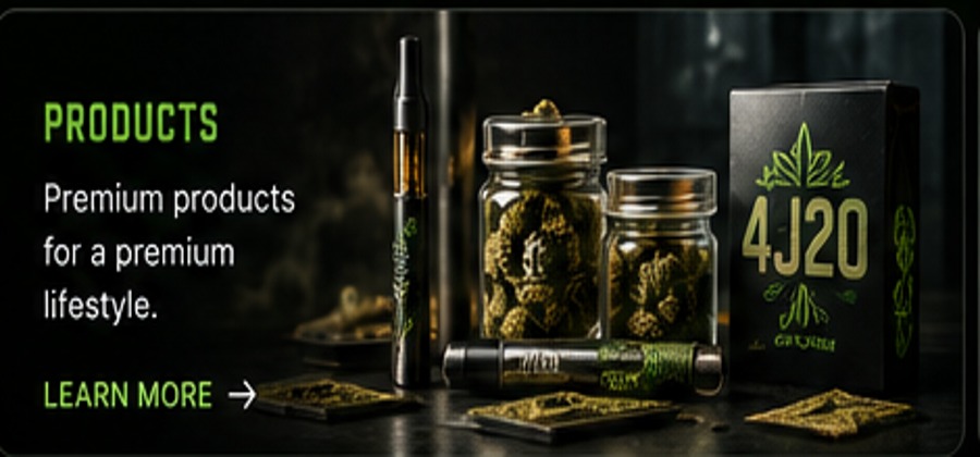 premium marijuana products concept